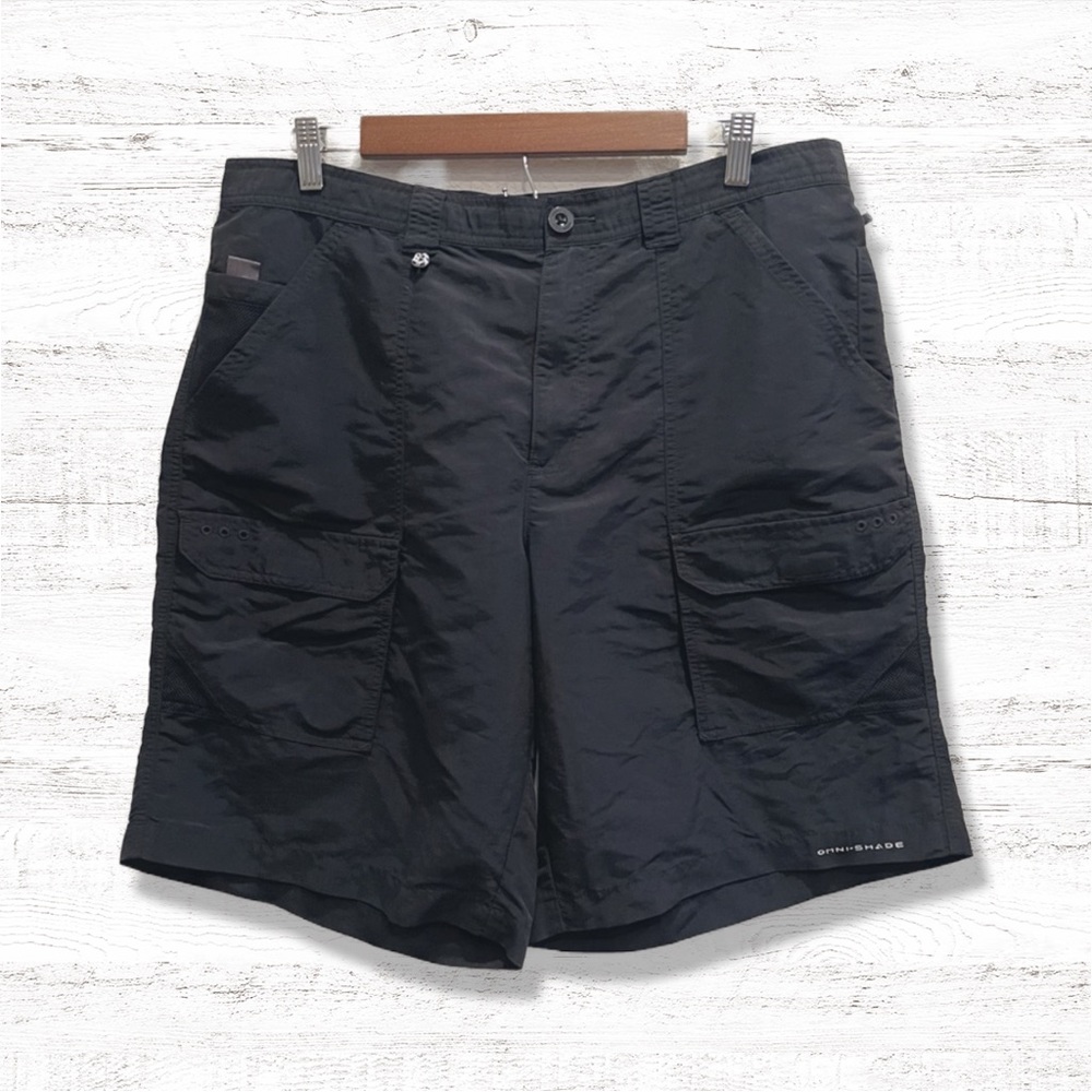 Columbia Shorts Mens Size 38 Black PFG Bahama Shorts